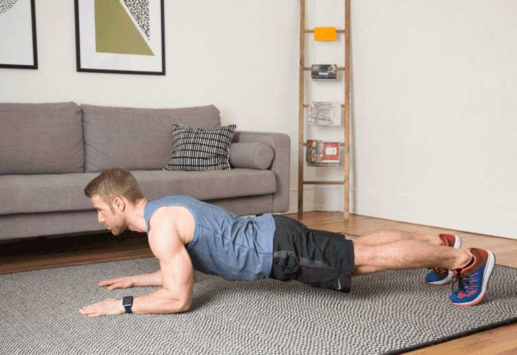 Tricep Push-Up With Mountain Climber