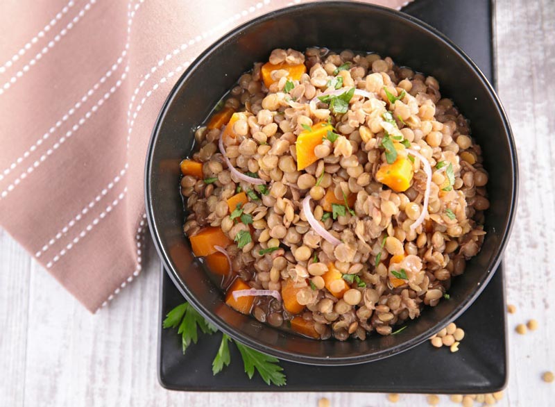 برنامه شکم شش تکه,lentils بقولات