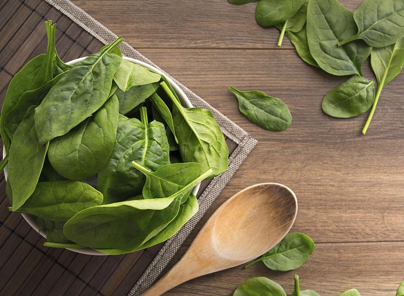 برنامه شکم شش تکه,spinach-meat-free-proteins اسفناج