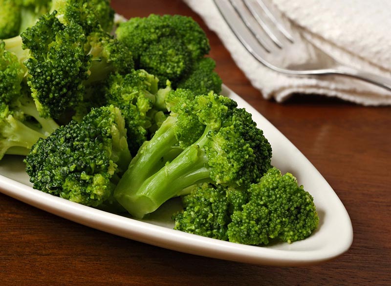 برنامه شکم شش تکه,steamed-broccoli کلم بروکلی