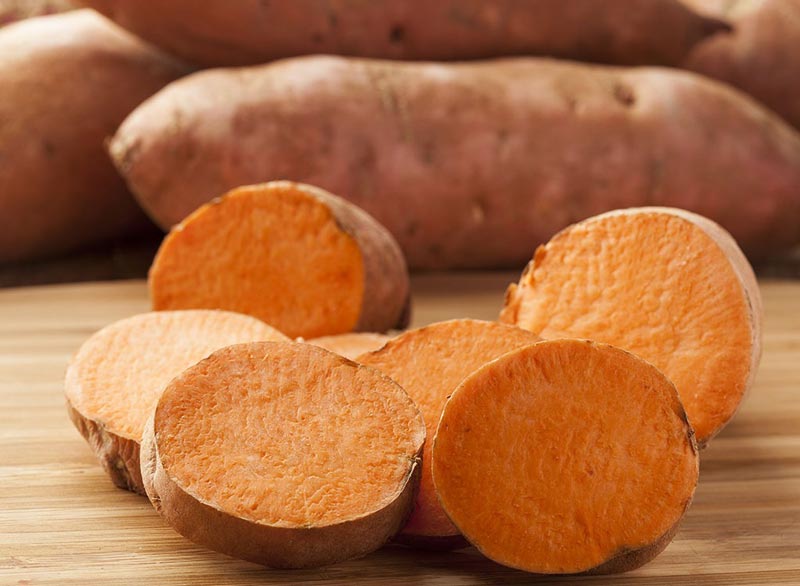 برای صاف شدن شکم چه بخوریم,رژیم غذایی شکم تخت,sweet-potatoes سیب زمینی شیرین
